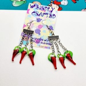 Red Hot Chilli Pepper Earrings